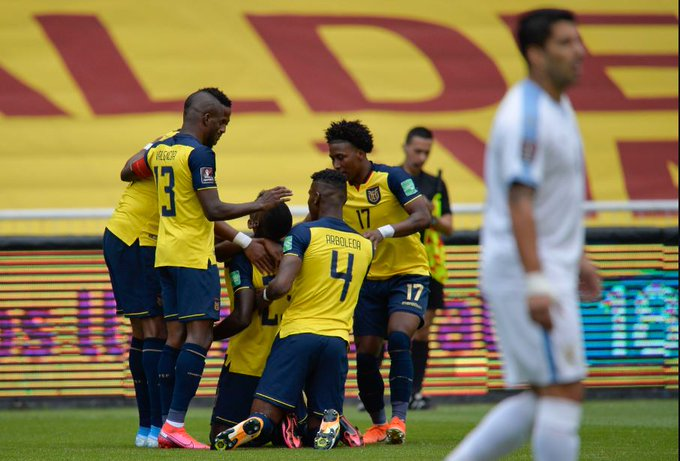 Goleada de Ecuador a Uruguay