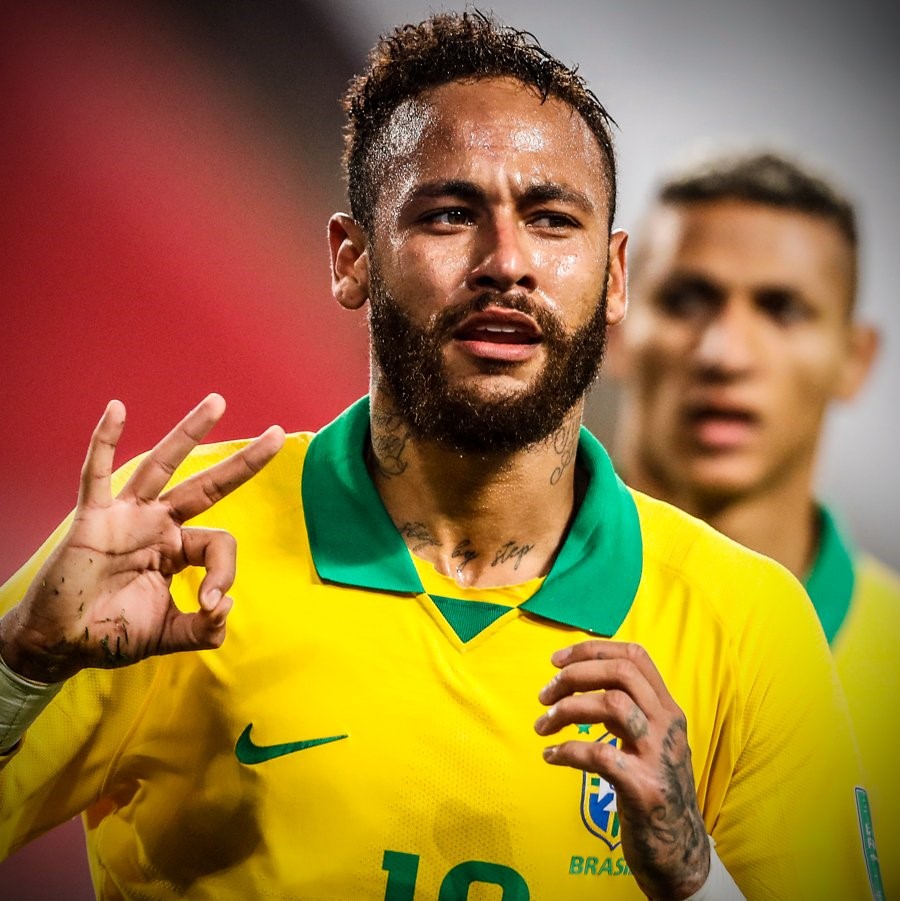 Neymar se convirtió en el segundo anotador histórico de Brasil luego de superar a Ronaldo Nazario. Foto: BR Football