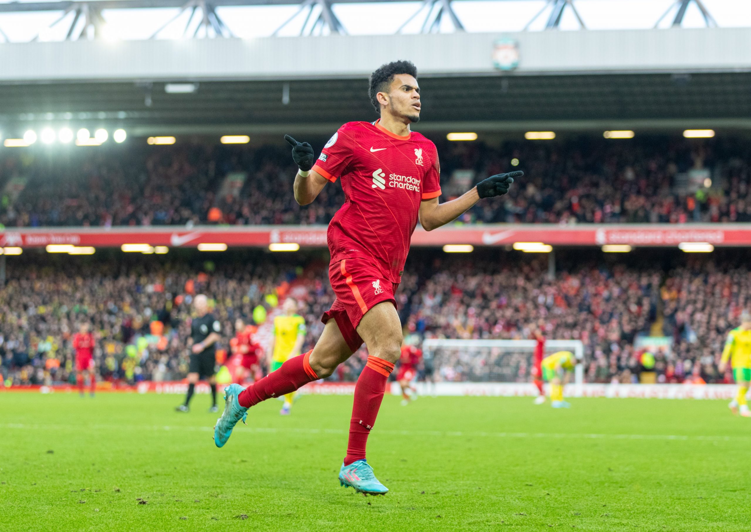 Luis Díaz marcó su primer gol con el Liverpool