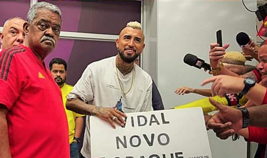 Euforia en Brasil por Arturo Vidal