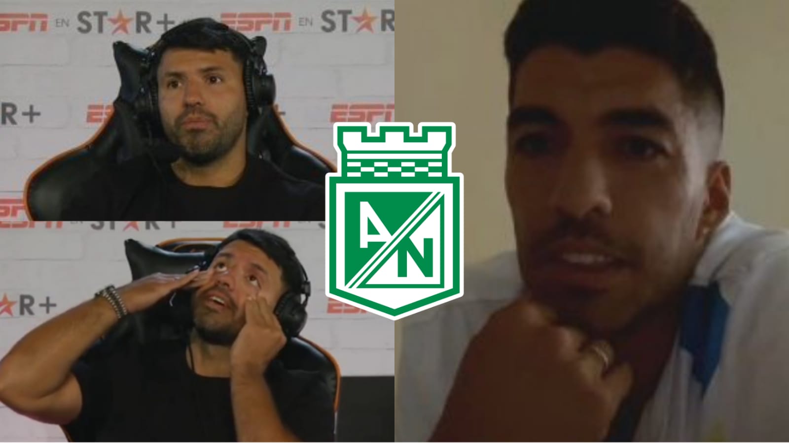 Luis Suárez y Kun Agüero se acordaron de Atlético Nacional