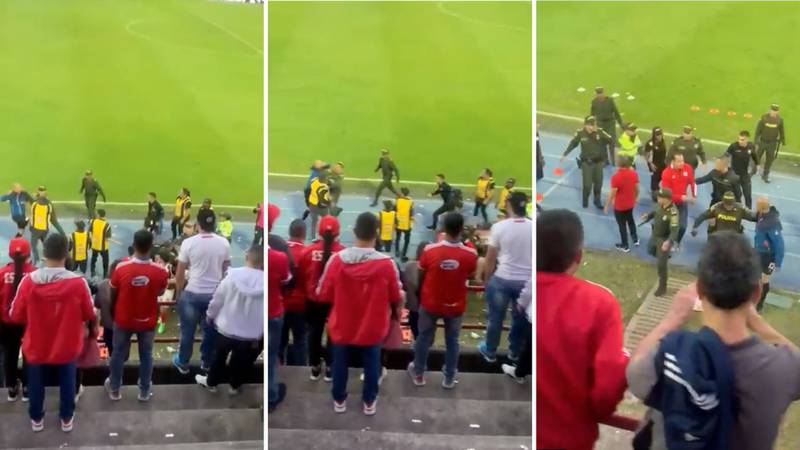 Jugadores del América se fueron a los golpes con logística de Rionegro