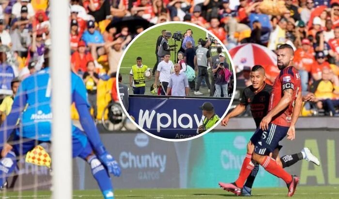 David González desafiante con la hinchada del Medellín