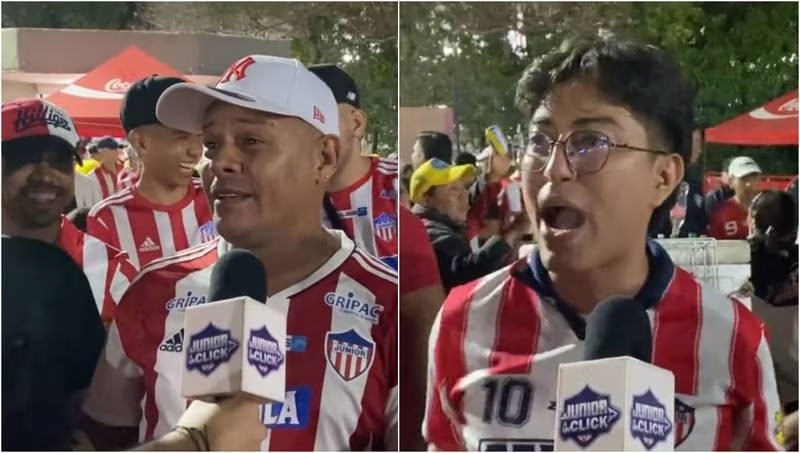 HINCHAS DEL JUNIOR: "JUNIOR SIRVE PARA NADA"