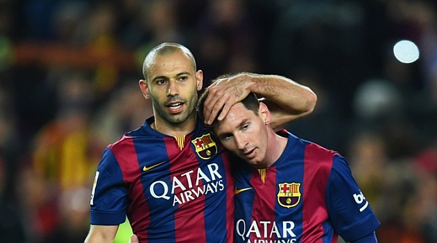 MASCHERANO SACÓ LA CARA POR MESSI Y LE TIRÓ AL PSG