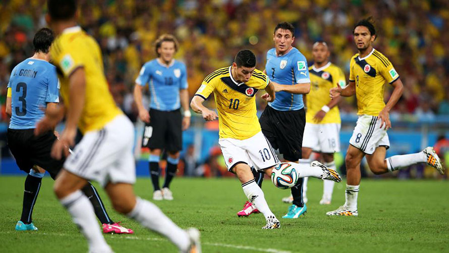 10 años del gol de James a Uruguay