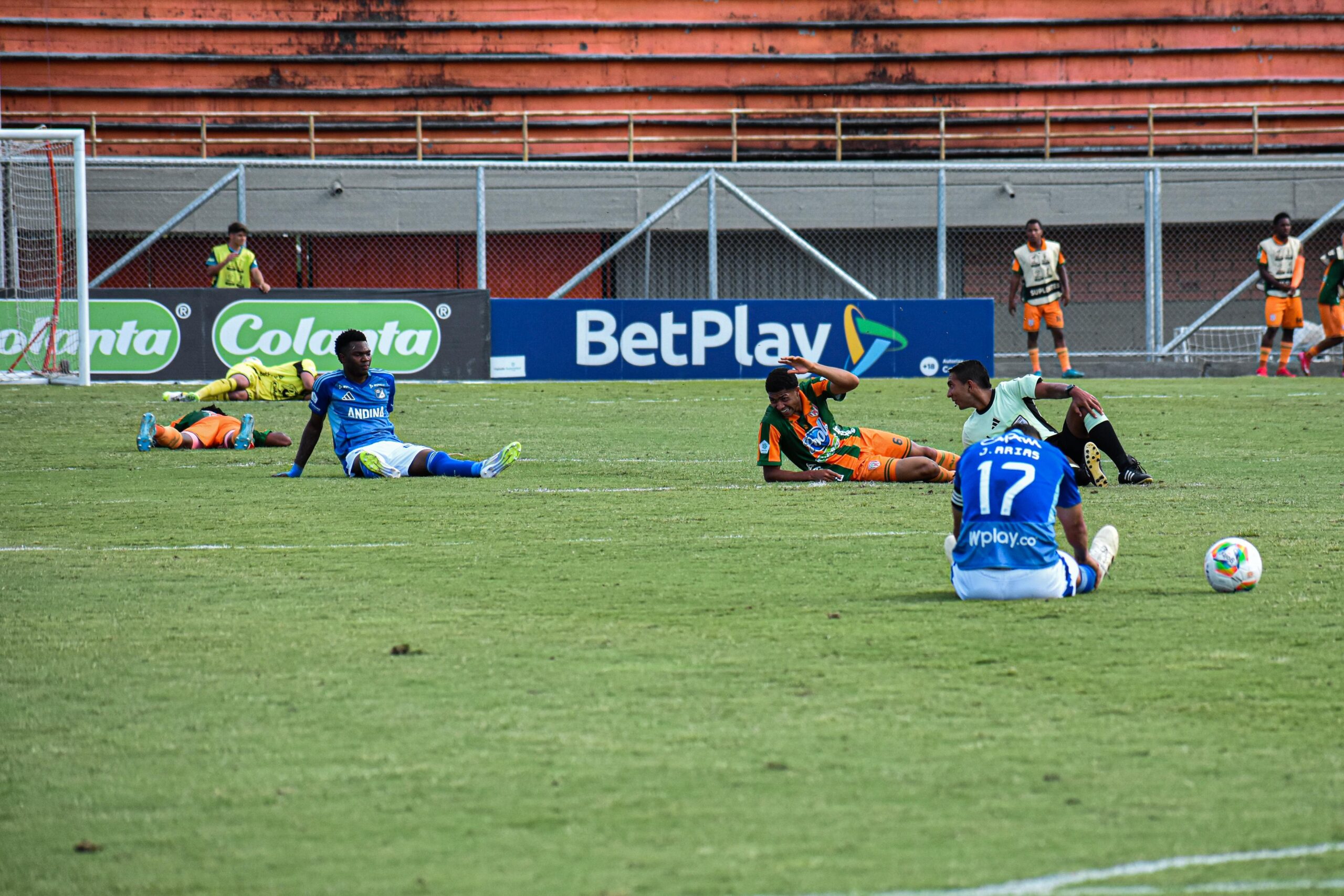 Ataque de avispas detuvo el duelo entre Envigado y Millonarios