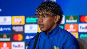 Lamine Yamal confía en la remontada frente al Atlético de Madrid