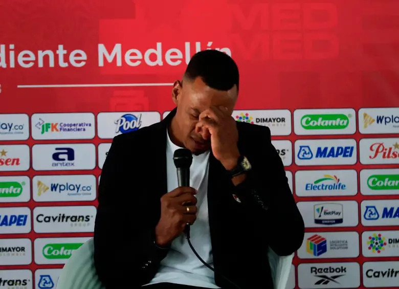Amaranto emocionado en su presentación con Medellín