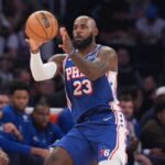 Así fue el debut de LeBron James con Philadelphia 76ers
